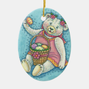 Ornamento De Cerâmica Oval ORNAMENTE DE OVINO LESTE