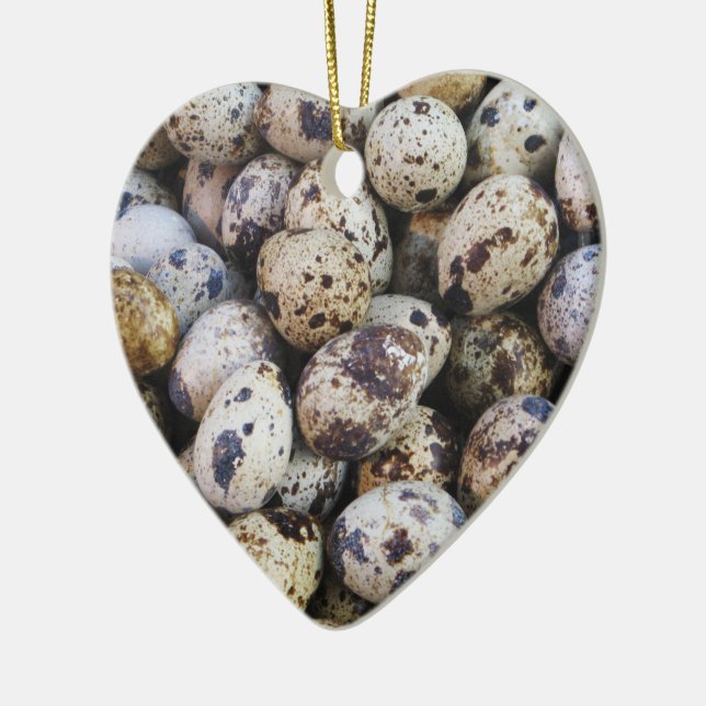 Ornamento De Cerâmica Ovos de codorniz (Esquerda)
