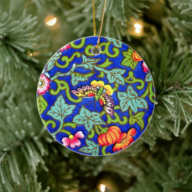 Ornamento De Cerâmica Owen Jones Antique Oriental Butterflies (Árvore)