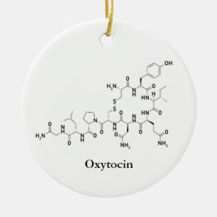 Ornamento De Cerâmica Oxytocin Love Molecule Chemistry Science