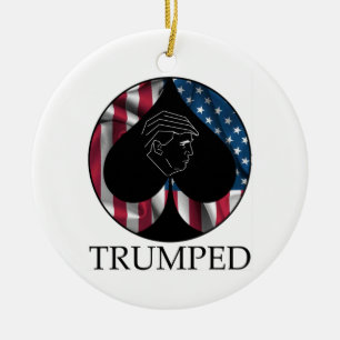 Ornamento De Cerâmica Pá de Donald Trump Trumped