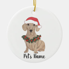 Ornamento De Cerâmica Pachorrinho Vermelho Liso Personalizado no Natal