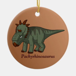 Ornamento De Cerâmica Pachyrhinosaurus