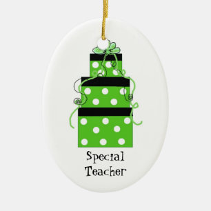 Ornamento De Cerâmica Pacotes bonito para Professores Especiais