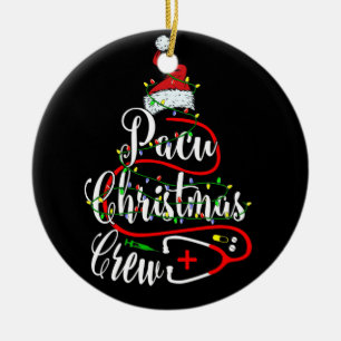 Ornamento De Cerâmica Pacu Enfermeira Tripulação de Natal Bonita prese