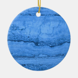 Ornamento De Cerâmica Padrão azul granito, mármore azul, pedra azul