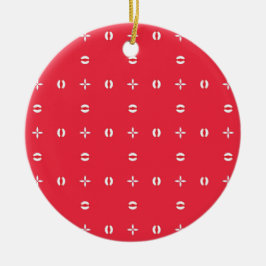 Ornamento De Cerâmica Padrão Charme de Férias de Natal 09 -