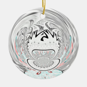 Ornamento De Cerâmica Padrão da flora urbana moderna