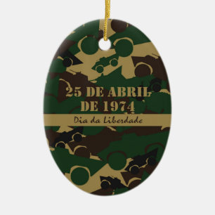 Ornamento De Cerâmica Padrão de camuflagem de veículos militares