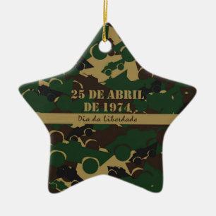Ornamento De Cerâmica Padrão de camuflagem de veículos militares