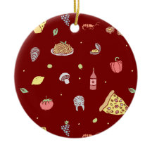 Padrão de comida italiano. Comidas italianas sem c