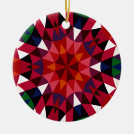 Ornamento De Cerâmica Padrão de Feriado