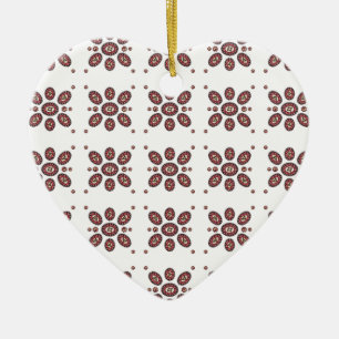 Ornamento De Cerâmica Padrão de Flor Mandala