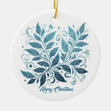 Padrão de Folha do Ombre Azul