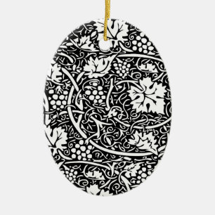 Ornamento De Cerâmica Padrão de Forma de Papel de Carteira Floral Vinta