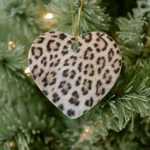 Ornamento De Cerâmica Padrão de impressão de peles de leopardo-na moda e