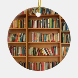 Ornamento De Cerâmica Padrão de prateleira clássico, estante,livros,anti