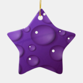 Ornamento De Cerâmica Padrão de queda de água púrpura