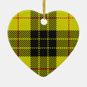 Ornamento De Cerâmica Padrão de tartan MacLeod