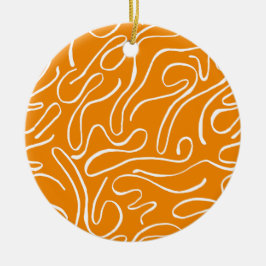 Ornamento De Cerâmica Padrão de Vibes de abstrato