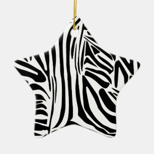 Ornamento De Cerâmica Padrão de zebra