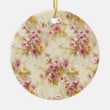 Padrão Floral em Aquarela Vintage