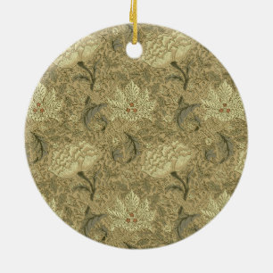 Ornamento De Cerâmica Padrão Floral William Morris Windrush: Vintage