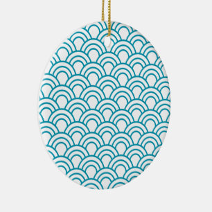 Ornamento De Cerâmica Padrão Geométrico Japonês Moderno