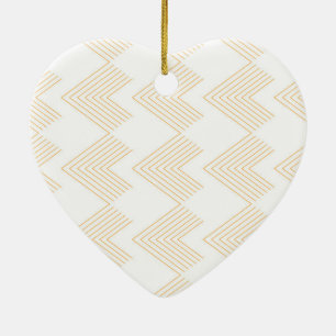 Ornamento De Cerâmica Padrão gráfico de forma de seta de chevron simpl