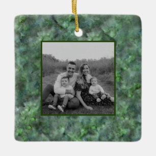 Ornamento De Cerâmica padrão granito de mármore de quartzo verde abstrat