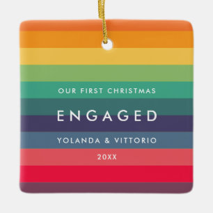 Ornamento De Cerâmica Padrão retrorreflector Nossa Primeira Foto de Nat