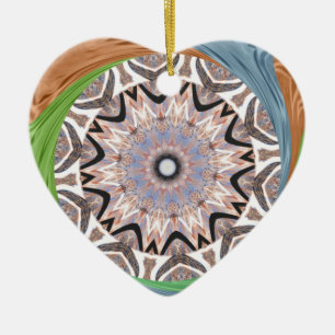 Ornamento De Cerâmica Padrão tradicional africano de feijão