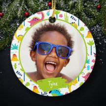 Padrões Coloridos do Dinossauro Nome do Criança Fo