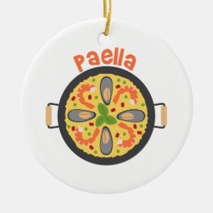 Ornamento De Cerâmica Paella