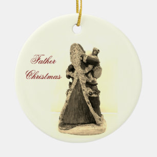 ORNAMENTO DE CERÂMICA PAI CHRISTAS