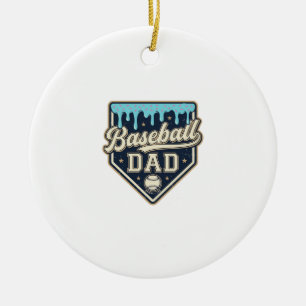 Ornamento De Cerâmica Pai de Beisebol Desenho Vintagem Placa Caseira Got