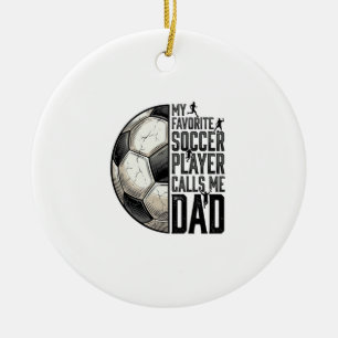 Ornamento De Cerâmica Pai de Futebol Americano Desenho Vetorial de Citaç