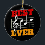 Ornamento De Cerâmica Pai Musical Mens - Melhor Pai De Banda<br><div class="desc">Pai Musical Mens - Melhor Pai De Banda. Presente perfeito para seu pai, mãe, pai, homens, mulheres, amigos e familiares no Dia de Ação de Graças, Dia de Natal, Dia de as mães, Dia de os pais, 4 de julho de 1776 Dia Independente, Dia dos Veteranos, Dia do Halloween, Dia...</div>