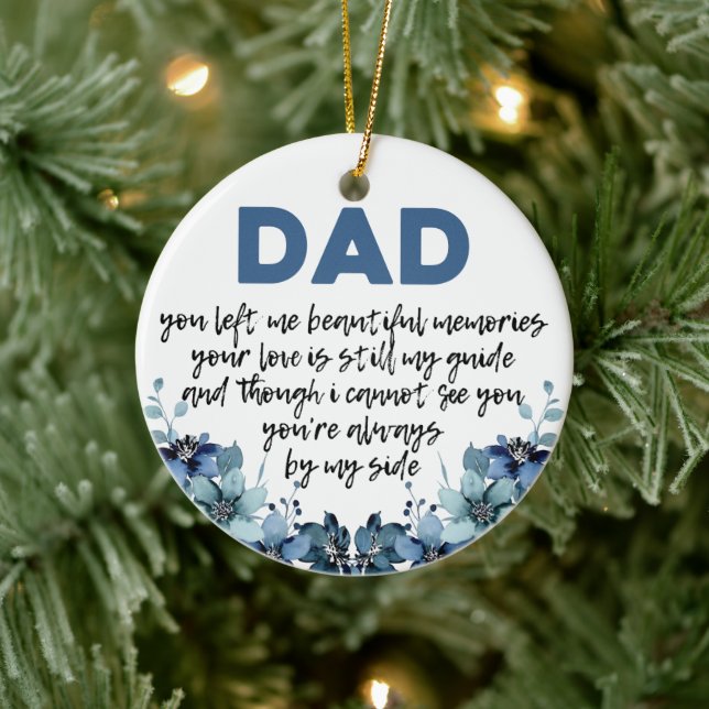 Ornamento De Cerâmica Pai na memória do pai (Árvore)