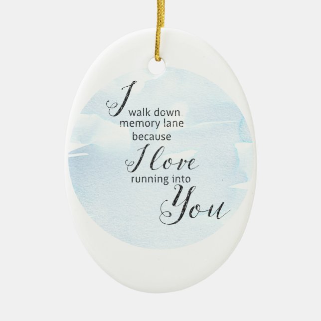 Ornamento De Cerâmica Painel de memória (Frente)