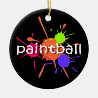 Ornamento De Cerâmica Paintball