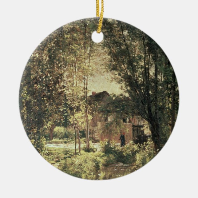 Ornamento De Cerâmica Paisagem 2 (Frente)