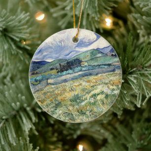 Ornamento De Cerâmica Paisagem de Santo-Rémy por Vincent Van Gogh