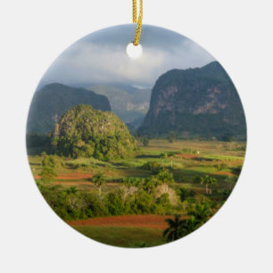 Ornamento De Cerâmica Paisagem panorâmica do vale, Cuba