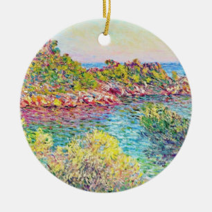 Ornamento De Cerâmica Paisagem perto de Monte Carlo (por Claude Monet)