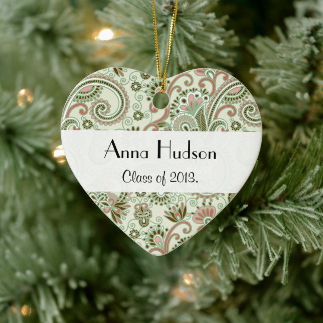 Ornamento De Cerâmica Paisley Pattern, Persa Paisley, Graduação (Árvore)