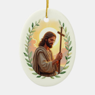 Ornamento De Cerâmica Paixão de São João Batista Paz de Deus
