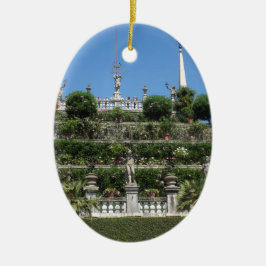 Ornamento De Cerâmica Palácio Borromeo em Stresa, Itália