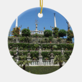 Ornamento De Cerâmica Palácio Borromeo em Stresa, Itália