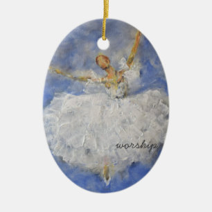 Ornamento De Cerâmica Palavra para o ano